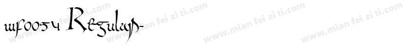 wf0054 Regular字体转换